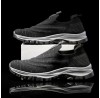 Men Knitted Fabric Breathable Slip Resistant Outdoor Walking Casual Shoes