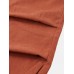 Mens Solid Color Pleated Embroidered Drawstring Waist Casual Jogger Pants