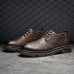 Men Comfy Round Toe Lace Up Oxfords Brogue Casual Shoes