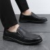 Men Business Slip On Casual Daily Genuine Leather Shoes