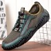 Men Retro Breathable Elastic Band Soft Soled Handmade Sport Shoes