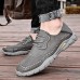 Men Hand Sewn Lace Up Non Slip Casual Walking Driving Shoes