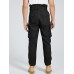 Mens Irregular Lace  up Waist Overall Cargo Pants