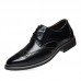 Men Large Size Lace Up Pointed Out Business Formal Derby Shoes