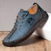 Panda Pattern Lace Up Hand Sewn Casual Shoes