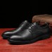 Men Business Casual Non Slip Lace  up Lattice Dress Shoes