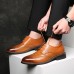 Men Large Size Lace Up Pointed Out Business Formal Derby Shoes