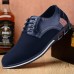 Men Microfiber Leather Non Slip Driving Business Casual Shoes