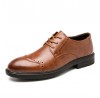 Men Brogue Lace Up Business Wearable Oxfords Shoes