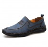 Men Hand Stitching Non Slip Soft Sole Slip On Casual Shoes