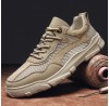Men Breathable Brief Lace Up Rubber Soled Casual Sport Shoes
