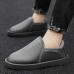 Men Plush Lining Thicken Warm Non Slip Wear Resistant Casual Shoes