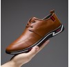 Men Breathable Lace Up Casual Business Hard Wearing Shoes