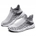 Men Lightweight Breathable Knitted Non Slip Running Sport Shoes