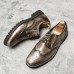 Men Brogue Craved Retro Gentleman Dress Shoes