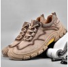 Men Outdoor Pigskin Leather Soft Soled Casual Walking Shoes