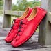 Men Hand Made Microfiber Leather Non Slip Casual Shoes