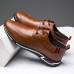 Men Breathable Lace Up Casual Business Hard Wearing Shoes