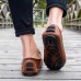 Men Hand Made Microfiber Leather Non Slip Casual Shoes