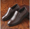 Men Round Toe Comfort Slip On Business Casual Loafers Cotton Shoes
