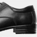 Men Square Head Non Slip Lace  up Business Dress Shoes